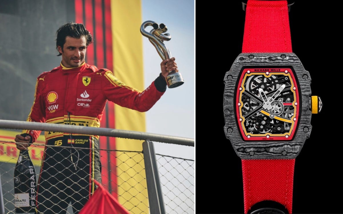 This is the $500,000 watch that was stolen from F1 driver Carlos Sainz