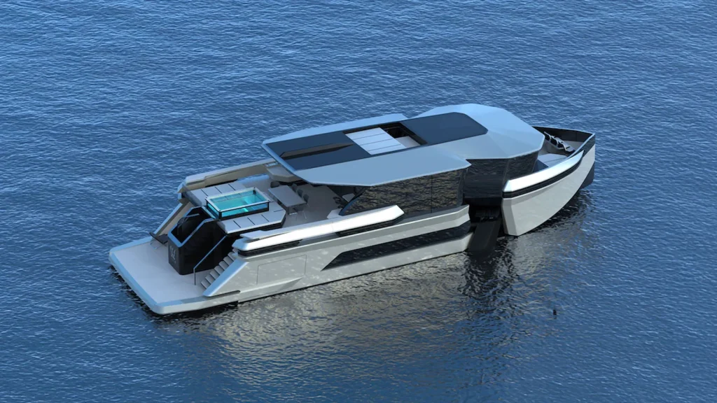 Ghost unveiled as the world’s first private foiling yacht, capable of flying two metres above the sea