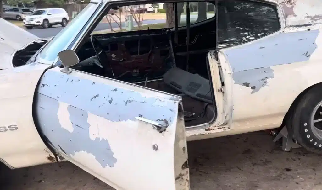 What seemed an average 1970 Chevrolet Chevelle rescued by man ended up having surprise on the cowl tag