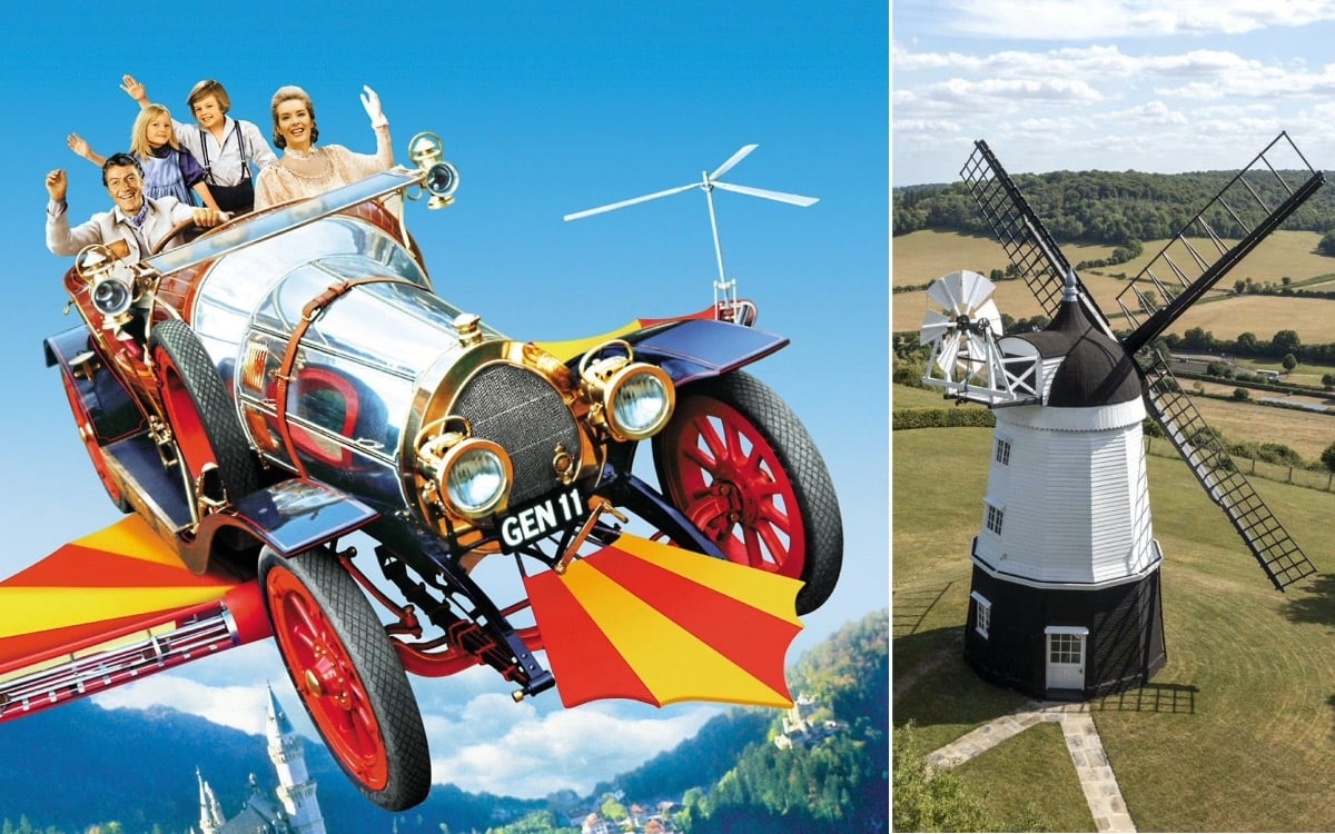The iconic windmill used as a film location in Chitty Chitty Bang Bang is up for sale