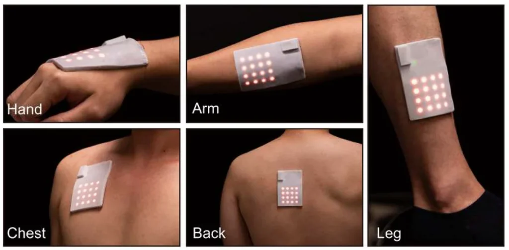 A soft new ‘e-skin’ can feel touch and send it wirelessly through tech called Touch IoT, paving the way for real hugs over the internet