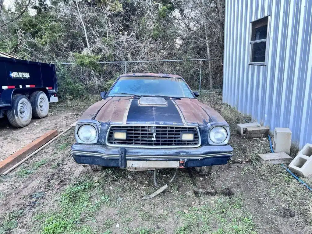 A one-of-one 1978 Ford Mustang Cobra II was somehow left parked for decades and now needs help