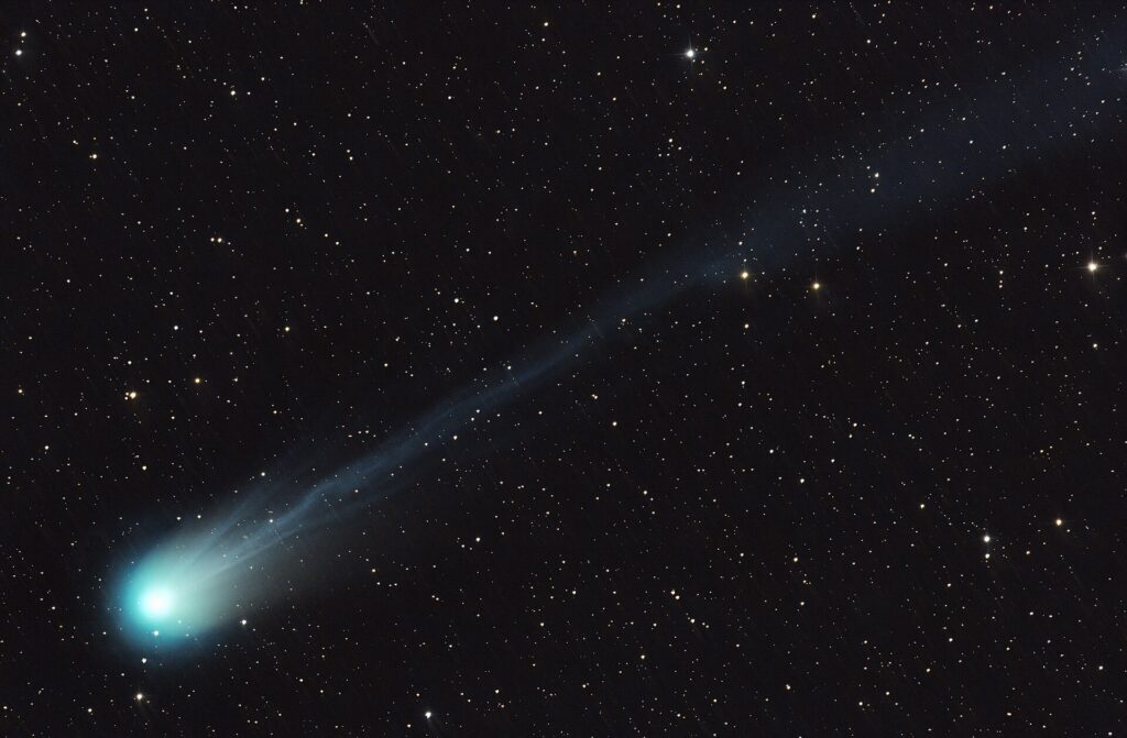 Man spots 'once in a lifetime comet' from the top of his garage roof