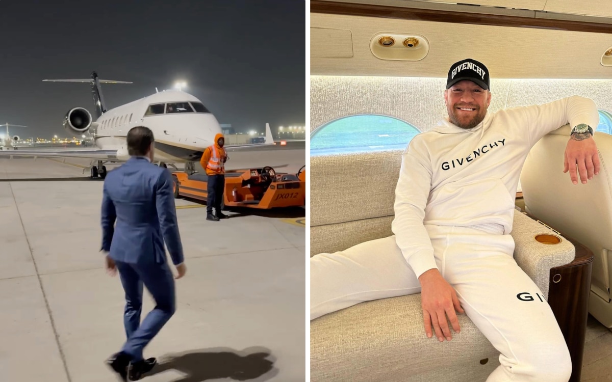 Conor McGregor boards unbelievable private jet on his way to Riyadh
