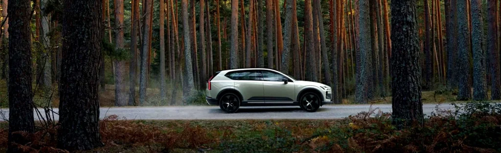 The Volvo EX60 Cross Country adds Frost Green paint, extra ride height, and air suspension to turn the electric SUV into something ready for light off-road adventures