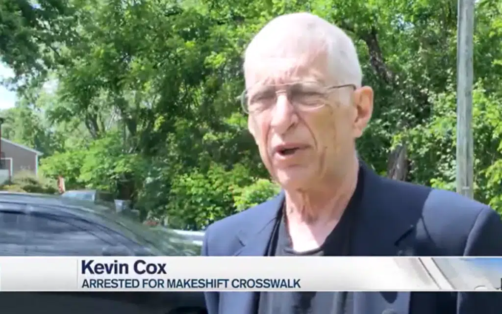 Virginia man is facing vandalism charges after he drew a makeshift crosswalk at a particularly dangerous intersection