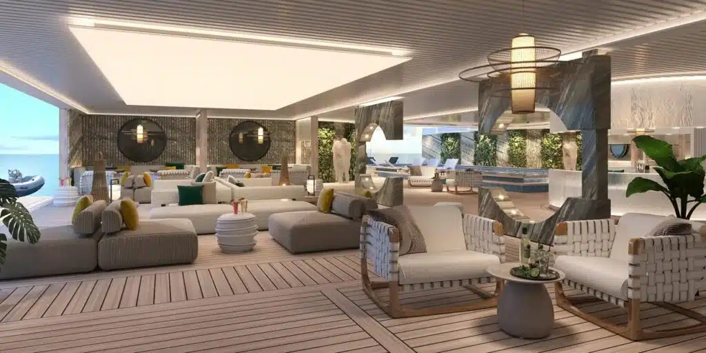 cruise ship, common area