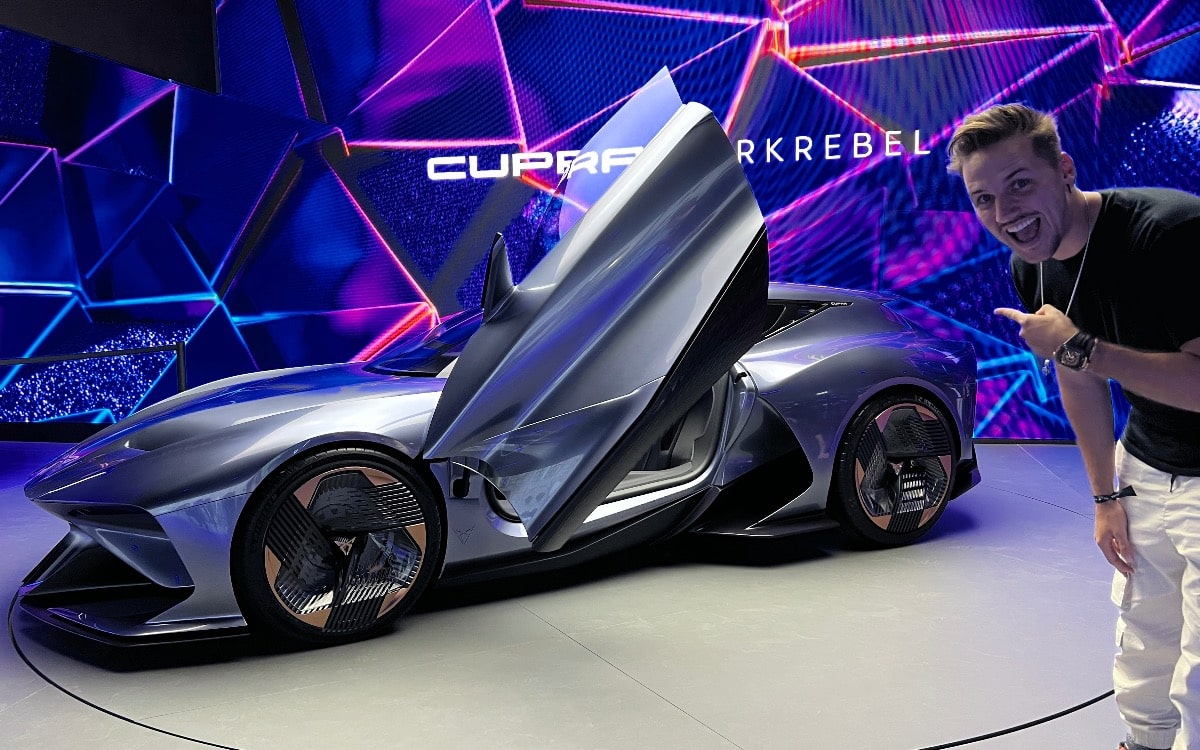 The CUPRA DarkRebel has just been unveiled at the Munich motor show