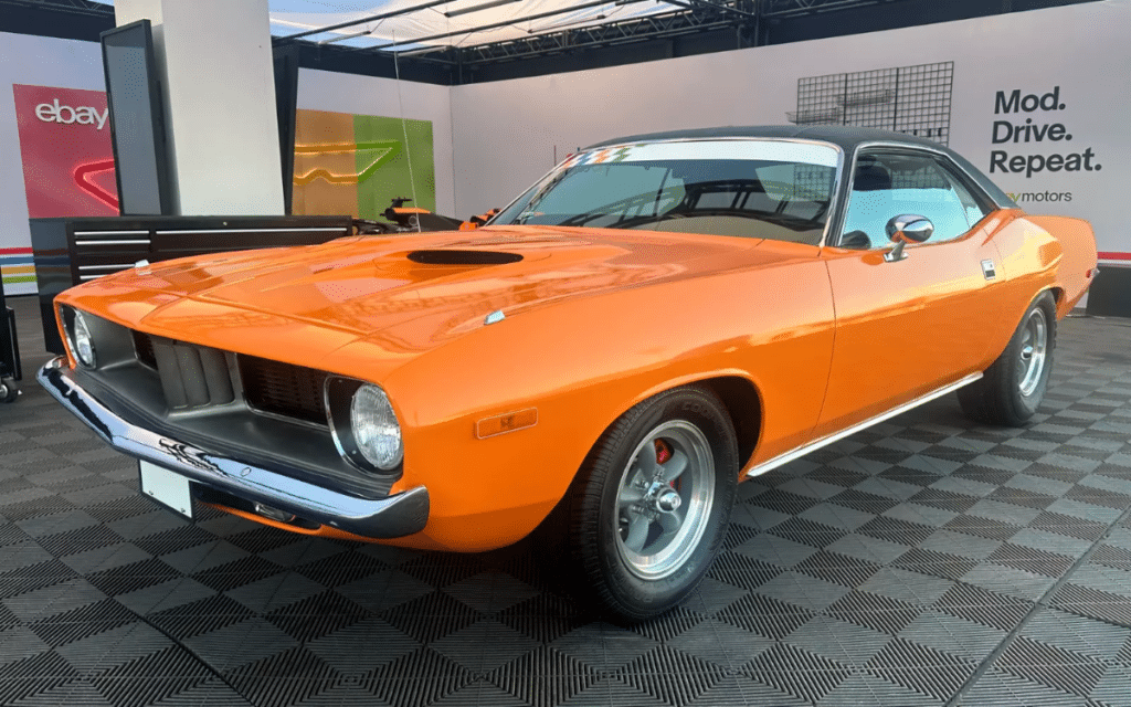 Custom 1973 Barracuda in papaya hue