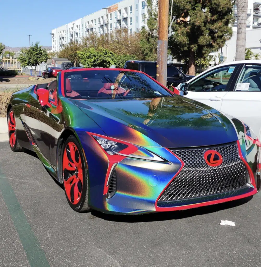 This custom-wrapped Lexus LC 500 looks like it was designed by a child who loves space