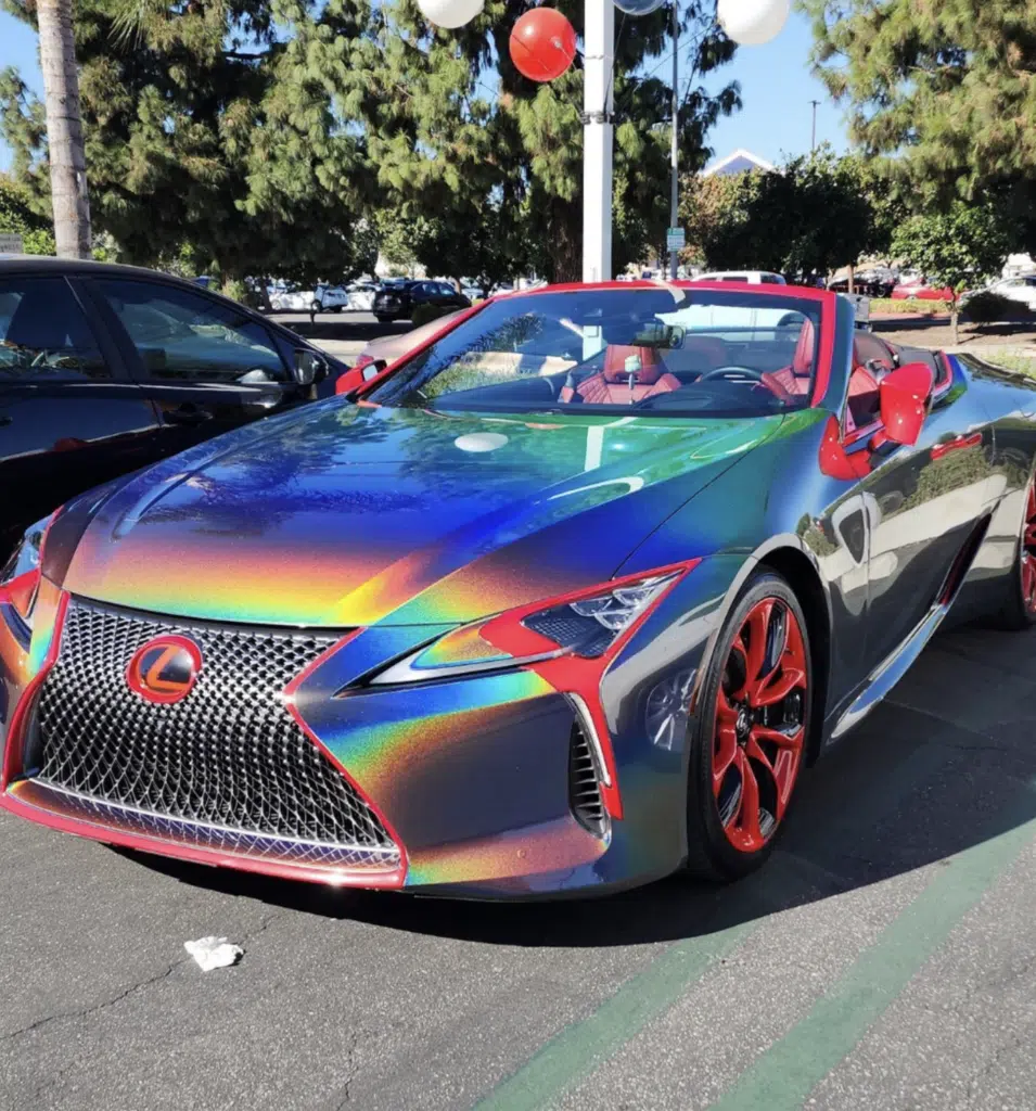 This custom-wrapped Lexus LC 500 looks like it was designed by a child who loves space