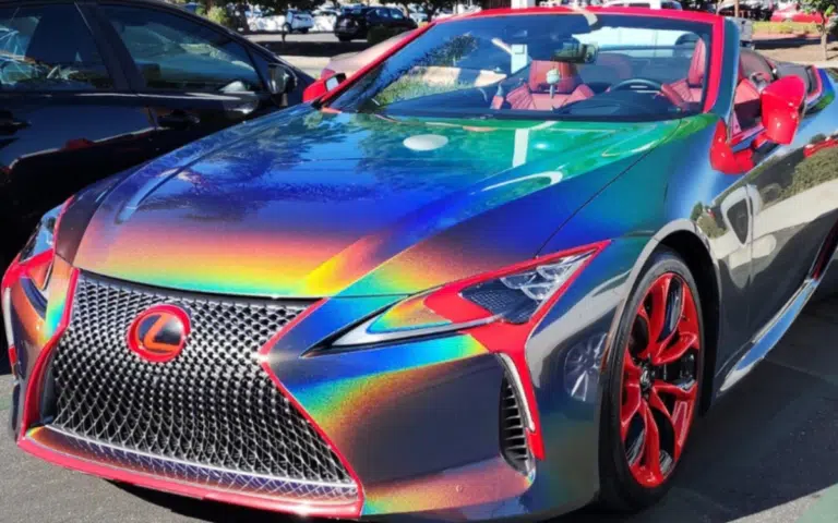 This custom-wrapped Lexus LC 500 looks like it was designed by a child who loves space