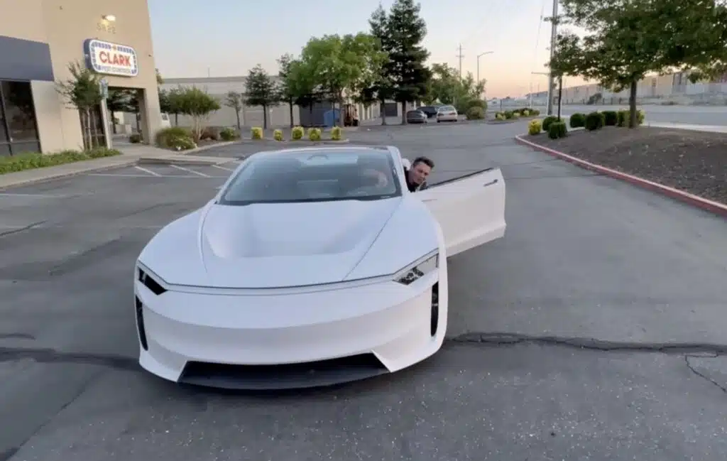 Tesla Model 3 converted into one-off CyberRoadster