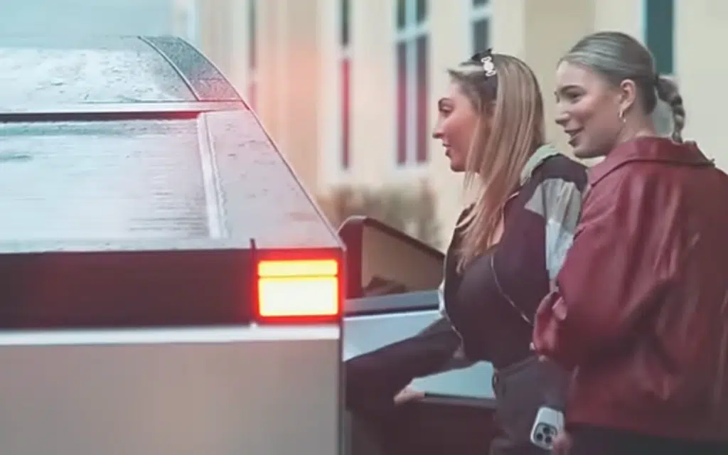 Tesla owner drives round picking up Uber riders in a Cybertruck and their reactions are priceless