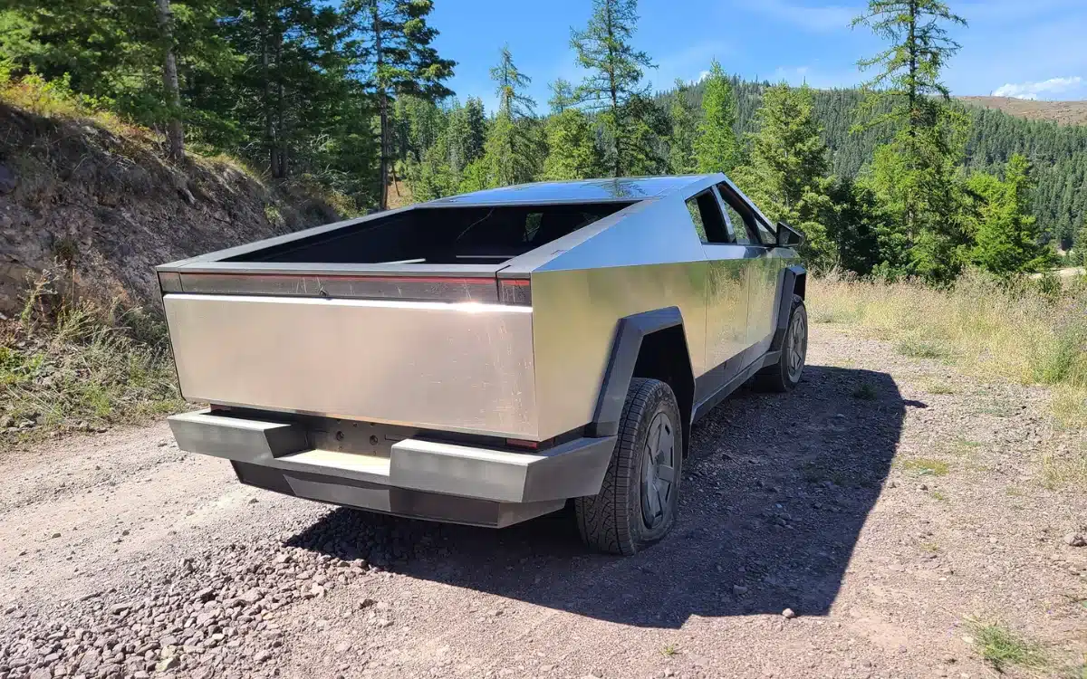 Tesla Cybertruck owner has blowout 17 miles from main road in Montana then finds one crucial tool that saves the day