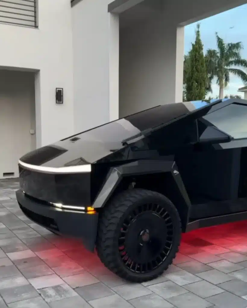 shaq tesla cybertruck carbon fiber