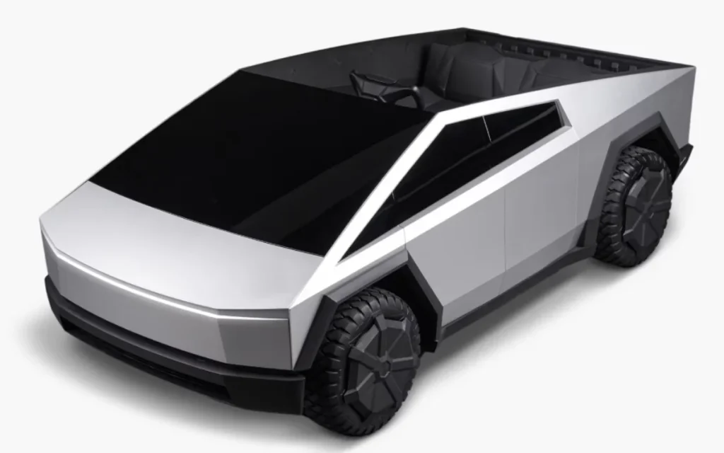 Mini Cybertruck for Christmas? Tesla drops a 10-mph kids’ version with real LEDs and a 500W motor