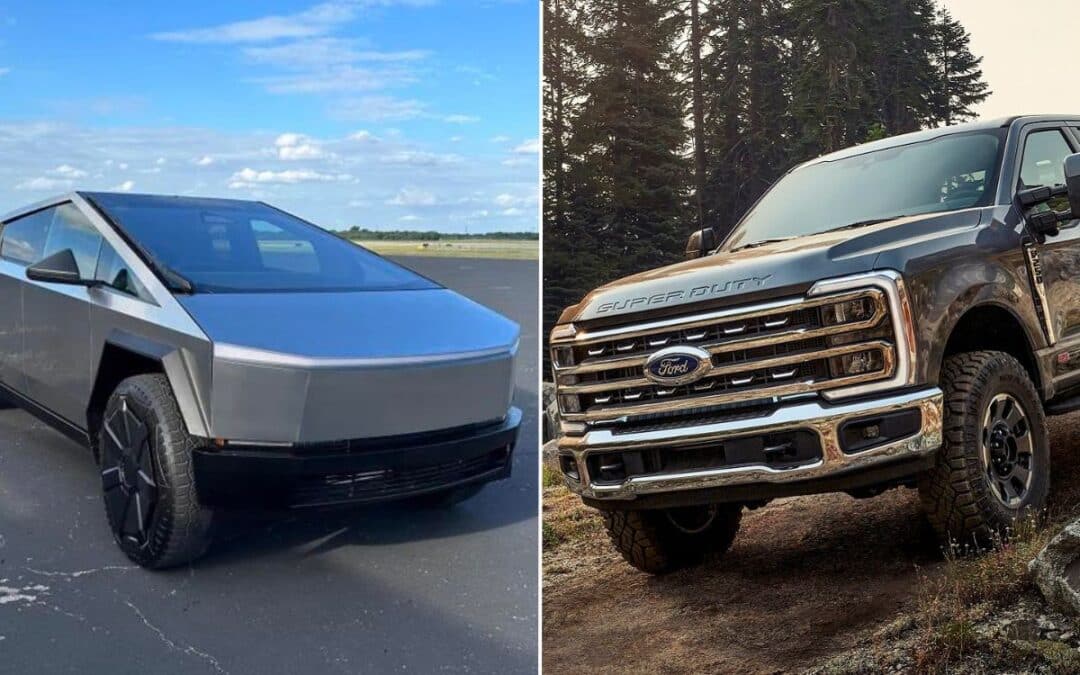 Tesla Cybertruck just spotted next to Ford F-250 gives the best size comparison yet 