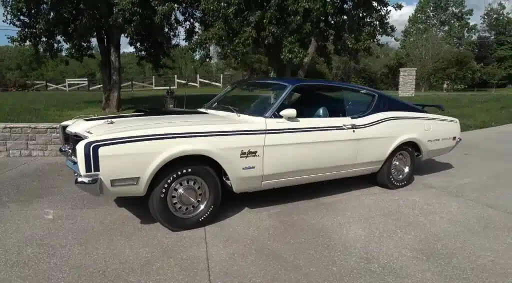 Rare 1969 Mercury Cyclone Spoiler was trapped in a basement for 40 years but is now back to its true beauty