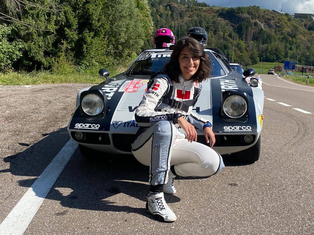 Claudia Musti pictured in front of a car.