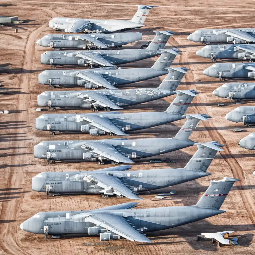 World's largest aircraft boneyard spans more than 2,600 acres and has over 4,000 planes