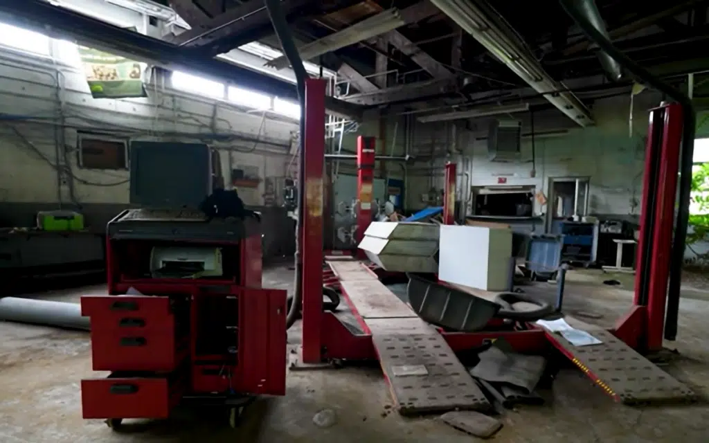 Everything was left behind in this abandoned Cadillac and Chevy dealership