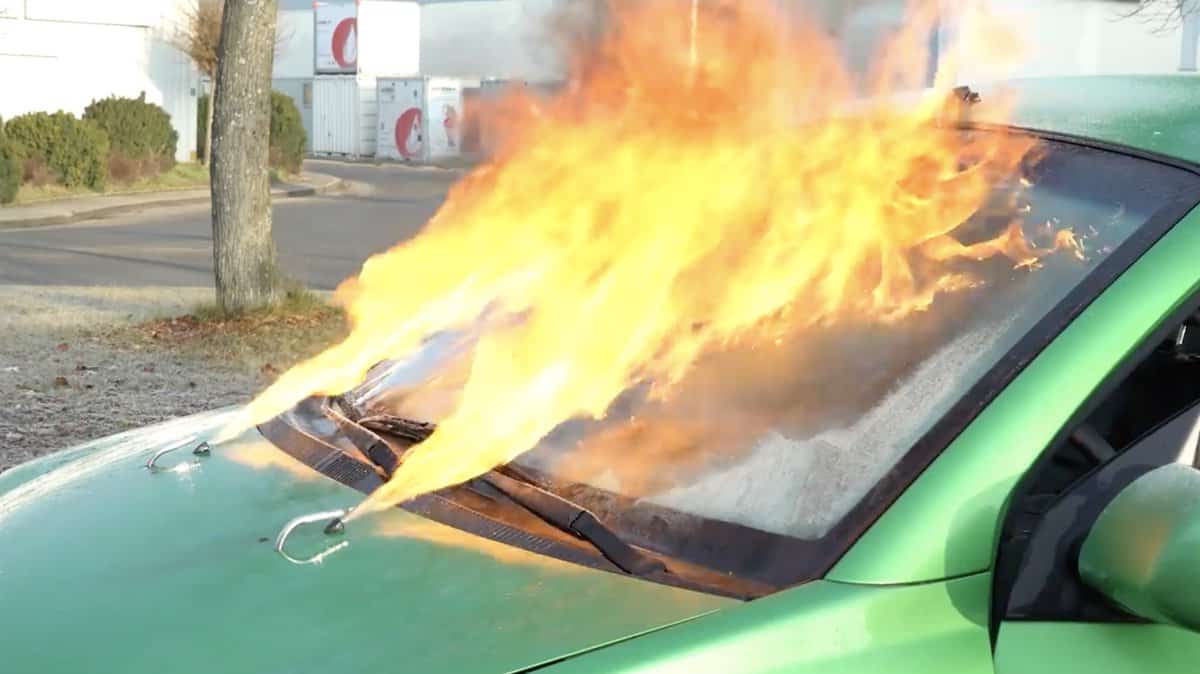 How to defrost your windshield with flames