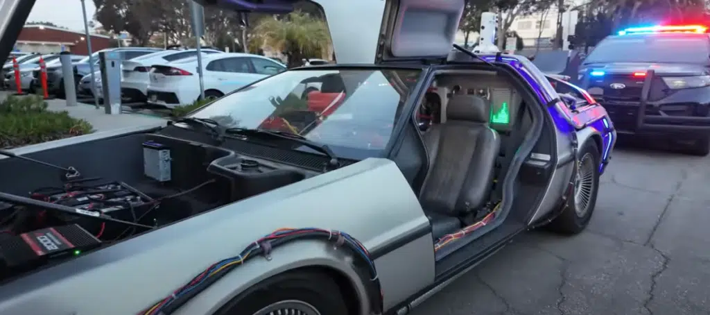 Californian police stop DeLorean driver for special request