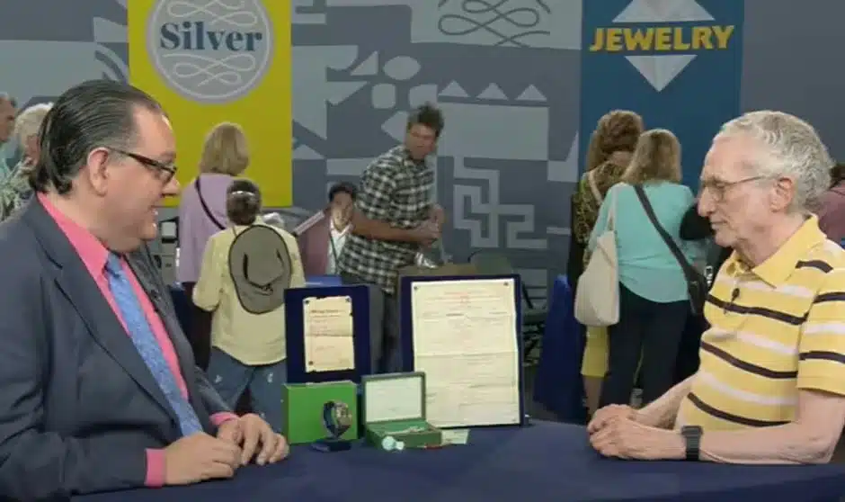 The rare 1960 Rolex watch was brought onto Antiques Roadshow. Credit: PBS