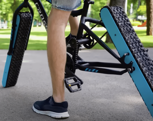 This guy just built a wheelless bike and it actually works