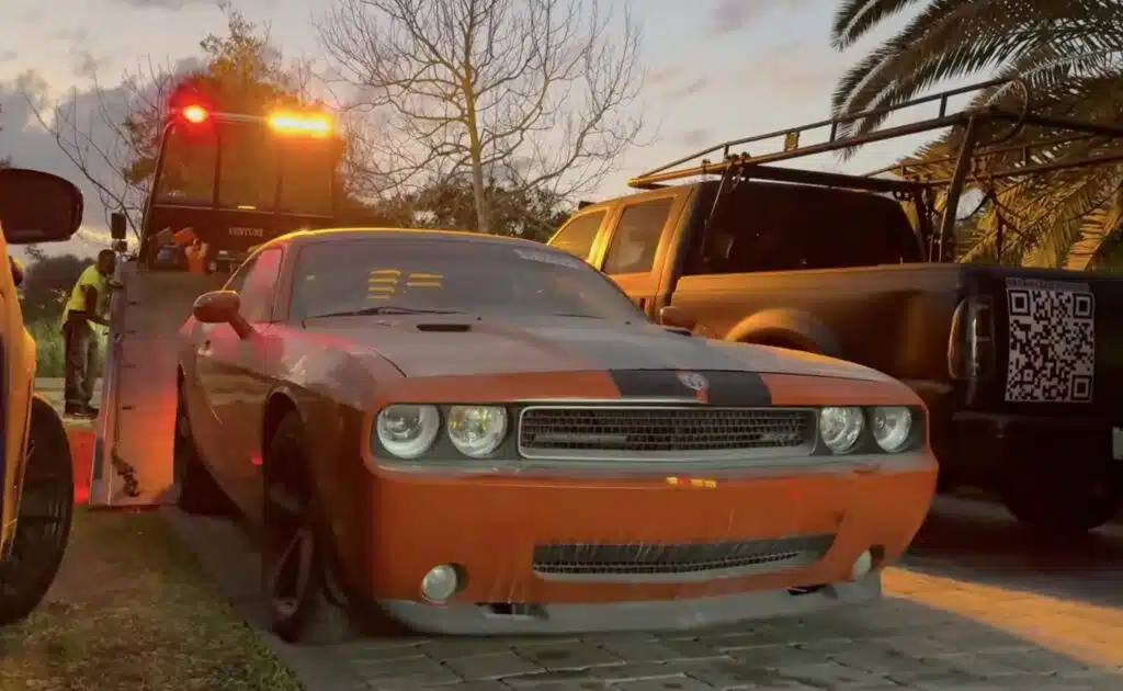 Man bought a 2009 Dodge Challenger SRT8 for $6k and when he opened the door more good news came