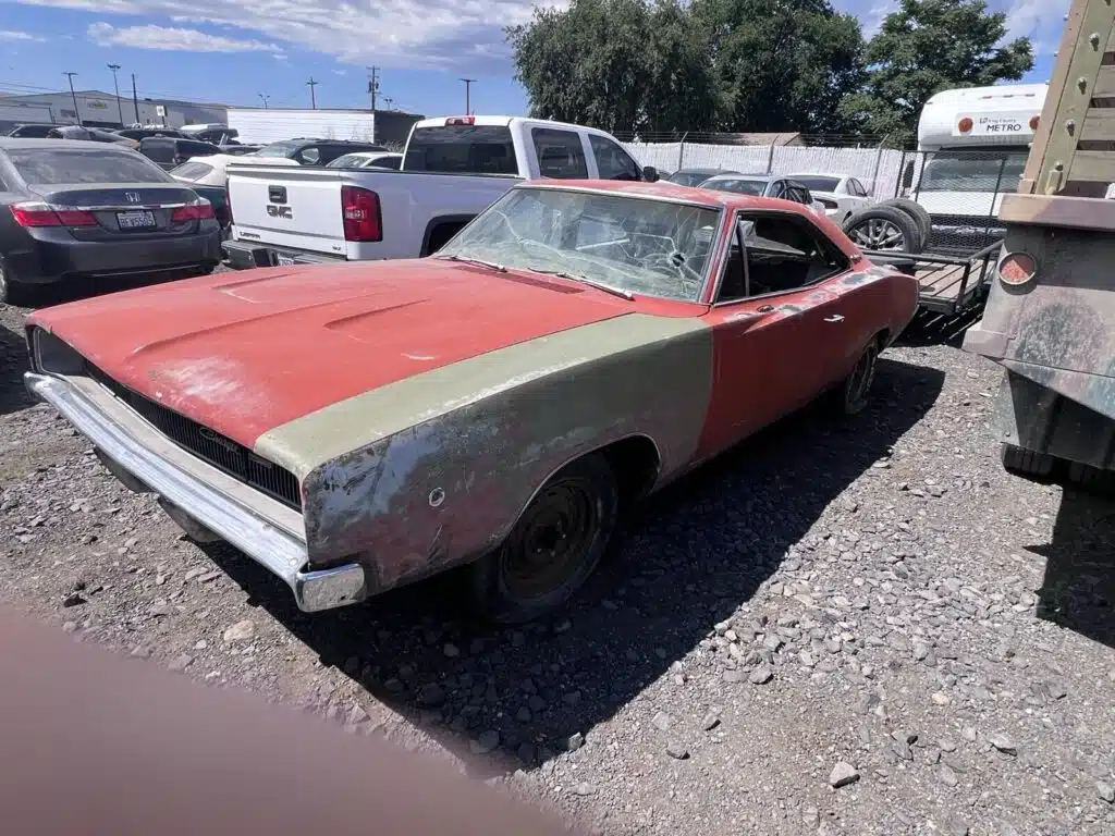 This 1968 Dodge Charger had been rotting away in a backyard while concealing a mystery