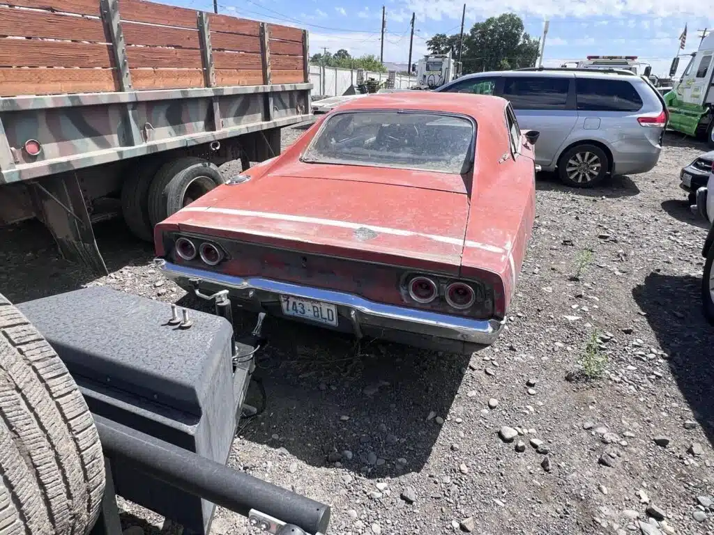 This 1968 Dodge Charger had been rotting away in a backyard while concealing a mystery