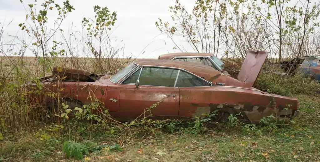 Rare 1970 Dodge Charger R/T found in a field but is it worth saving?