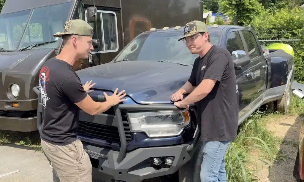 A couple of brothers told their dad they would scrap his old Dodge Ram truck, but instead, they secretly fixed it up and surprised him with it