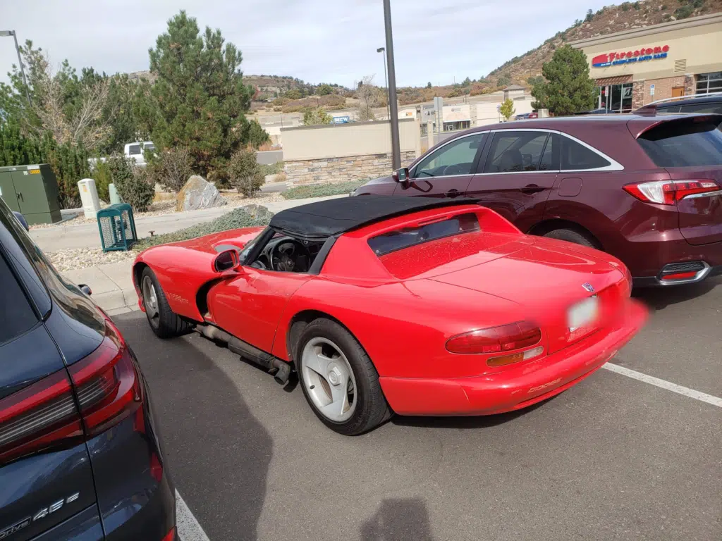 Someone found a well-loved first generation Dodge Viper with 206,000 miles in a parking lot