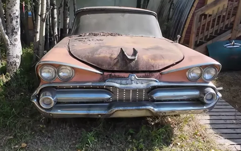 A rare Canadian 1959 Dodge Viscount was rescued from a barn and given its first wash in years