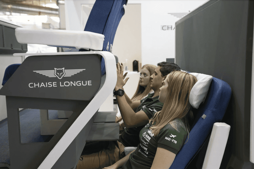 Double-decker plane seats