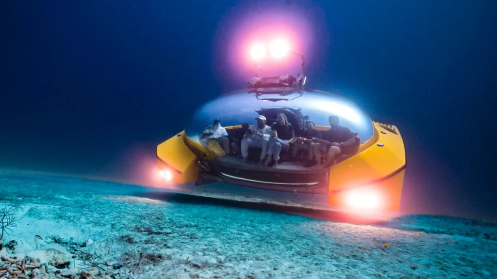 Bubble submarine takes cruise passengers to the sea floor in first-class