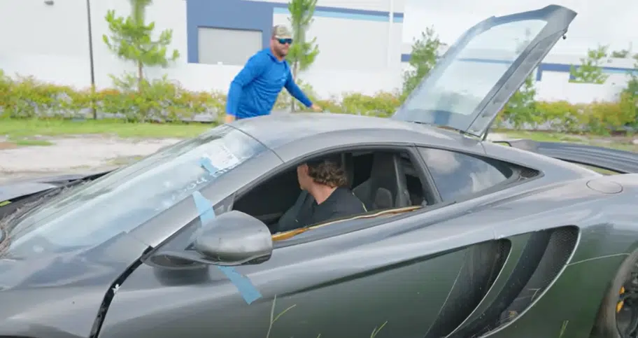 YouTuber uncovers a McLaren MP4-12C that’s been left to rot in the Florida elements