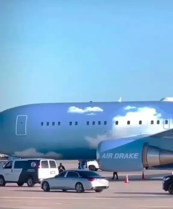 Drake x Virgil Abloh Custom Cloud Print Airplane