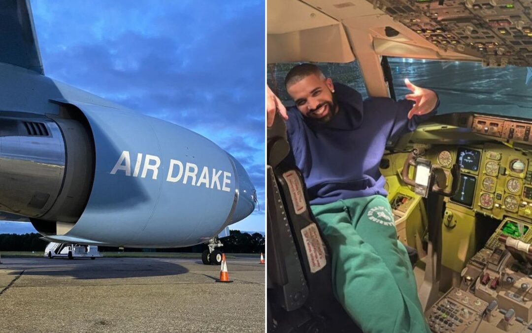 Drake’s outrageous $185 million private jet spotted at Mirabel Airport