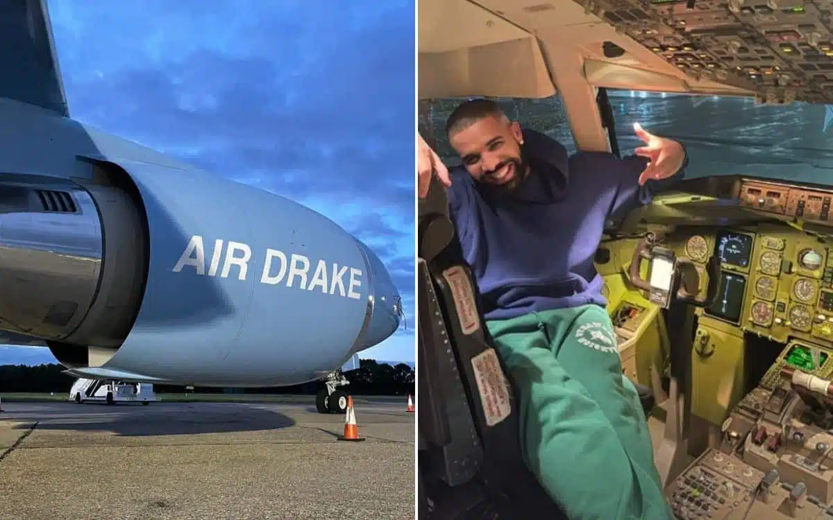Drake private jet by Virgil Abloh