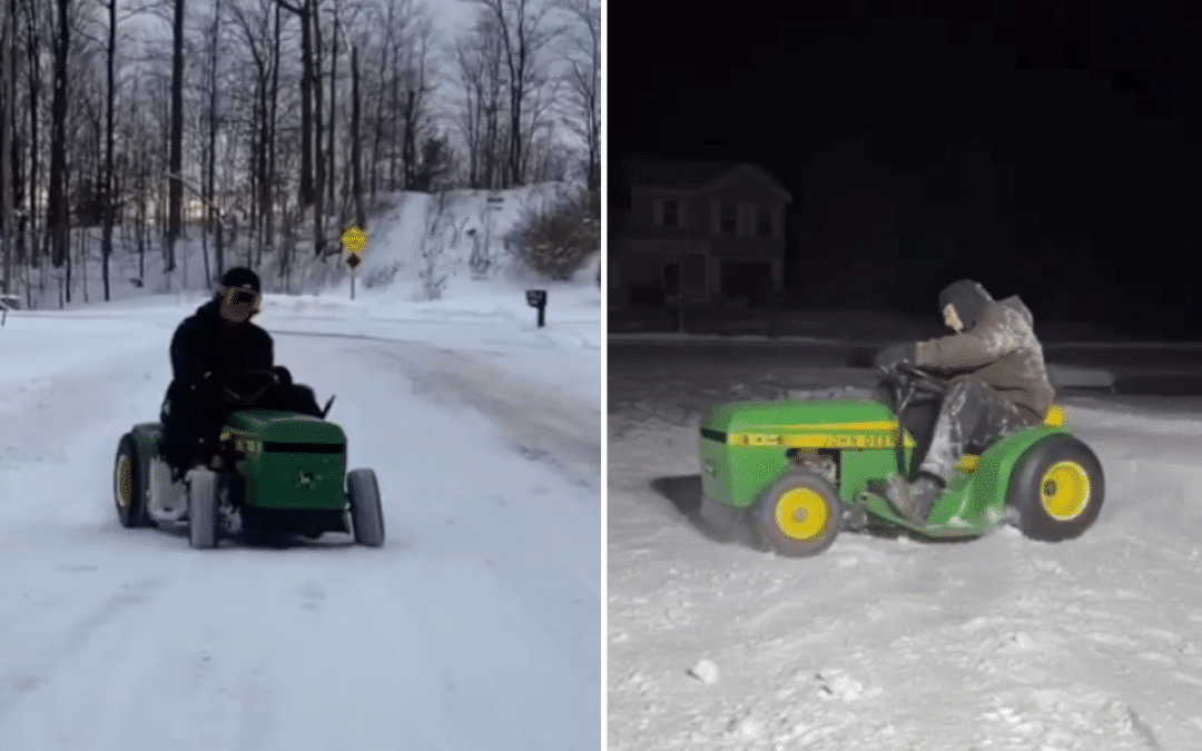This guy turned a lawn mower into an insanely fast drifting machine