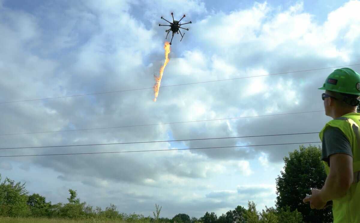 drone flamethrower