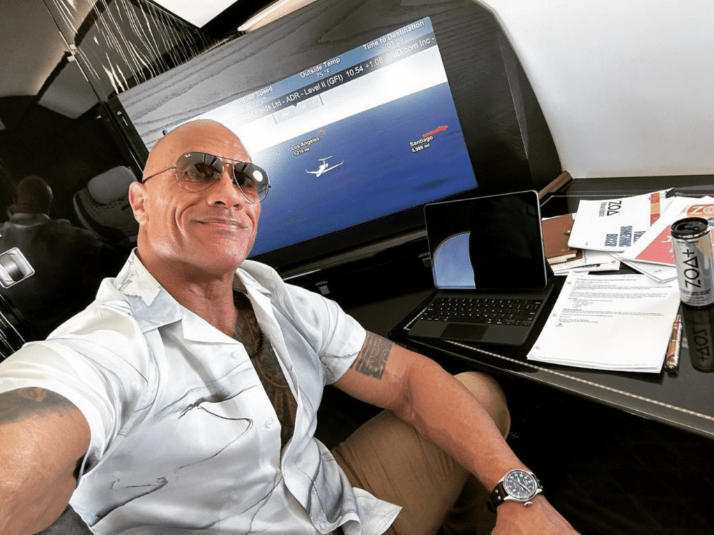 Dwayne Johnson owns a Gulfstream G650 - one of the fastest private jets in the world