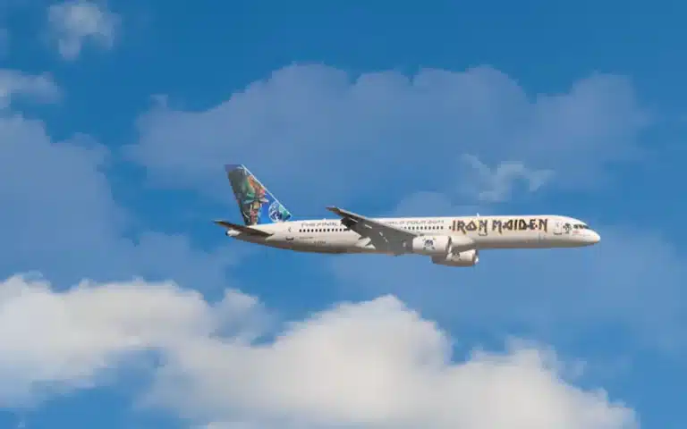 After rocking 117 shows across 36 countries, Iron Maiden’s Boeing 747 jumbo jet Ed Force One found a surprising second life flying for Saudia