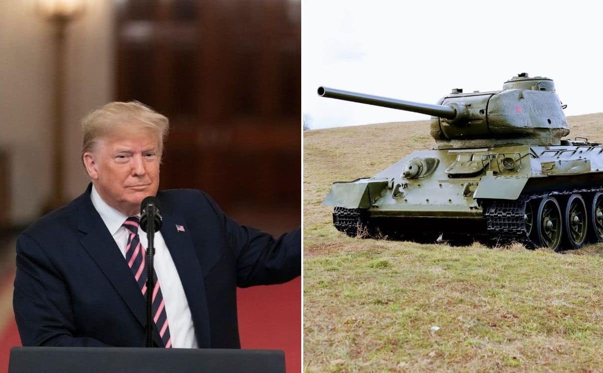 electric tanks Donald Trump lead image