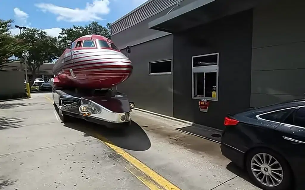 YouTuber who turned Elvis' private jet into an RV took it to McDonald's to see how it'd do