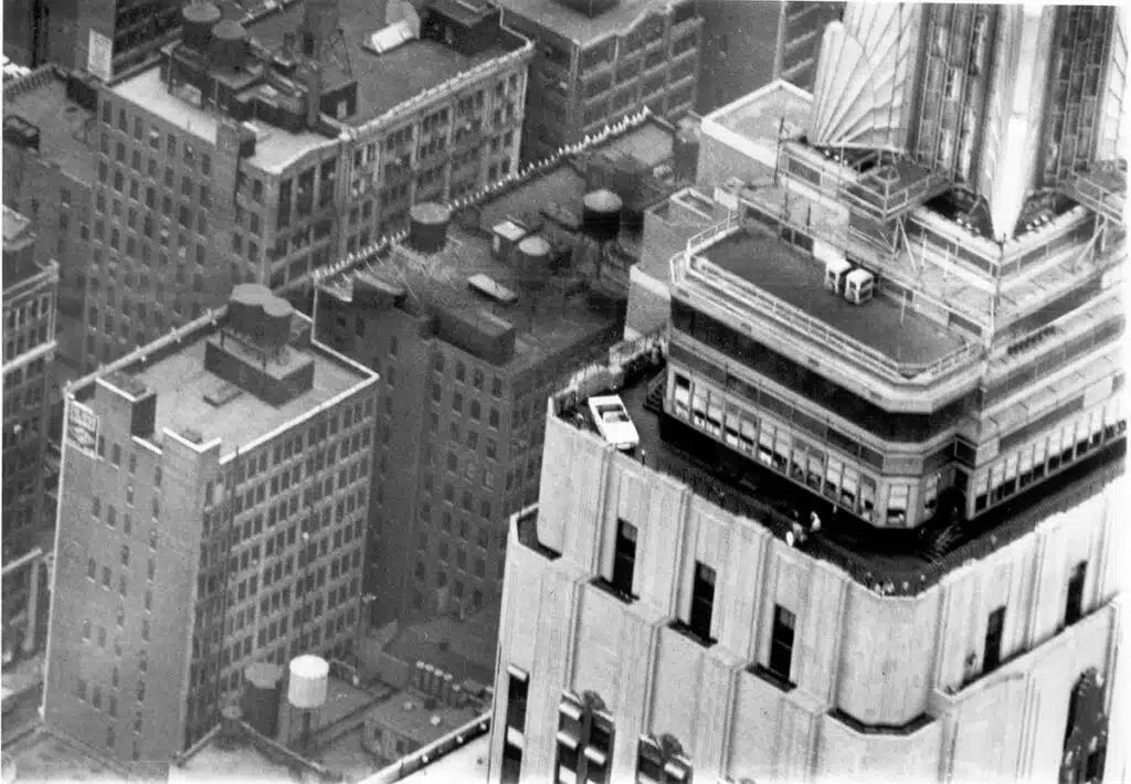 Ford rebuilt a 1965 Mustang on the Empire State Building in 1965, turning a Ford Mustang publicity stunt into a lasting icon of Mustang history